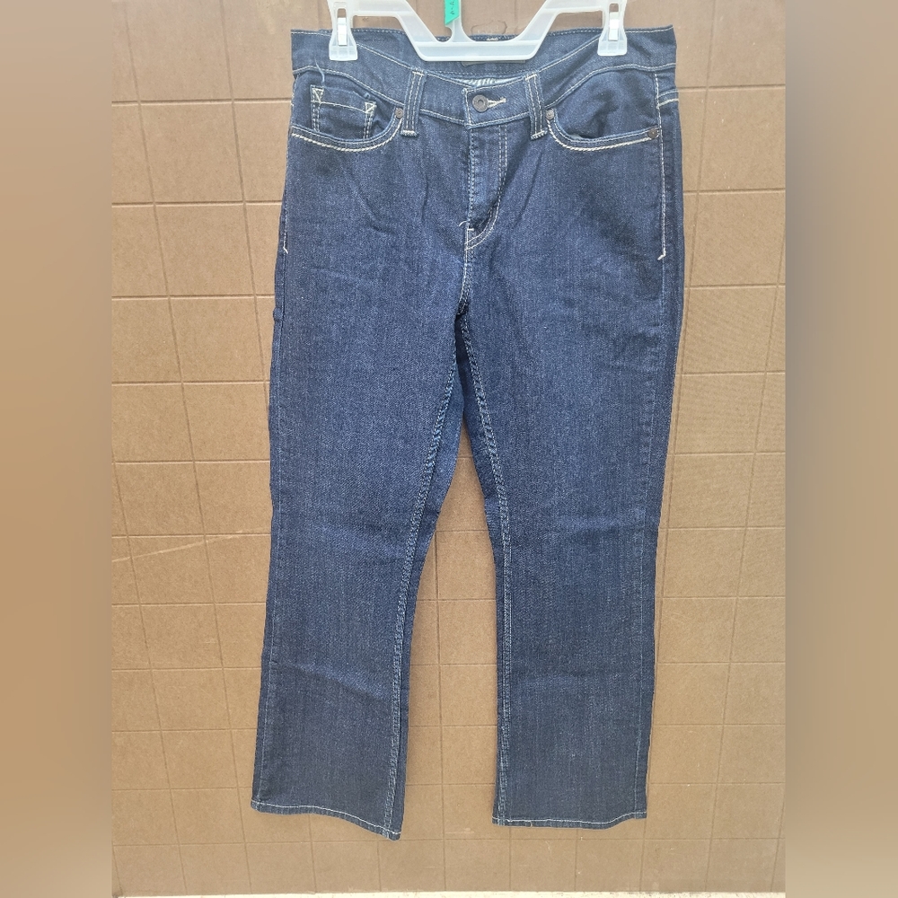 Levi's 529 Curvy Bootcut 5 Pocket Zip Fly Women's 12M Dark Fade Blue Jeans